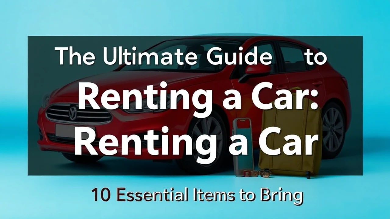 The Ultimate Guide to Renting a Car: 10 Essential Items to Bring