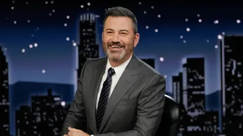 Jimmy Kimmel for now taken off broadcast following disputed statements concerning right-wing commentator Charlie Kirk