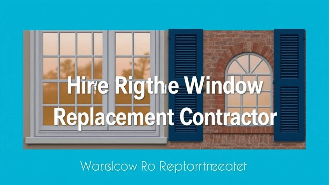 Specialist Recommendations for Hiring the Right Window Replacement Contractor