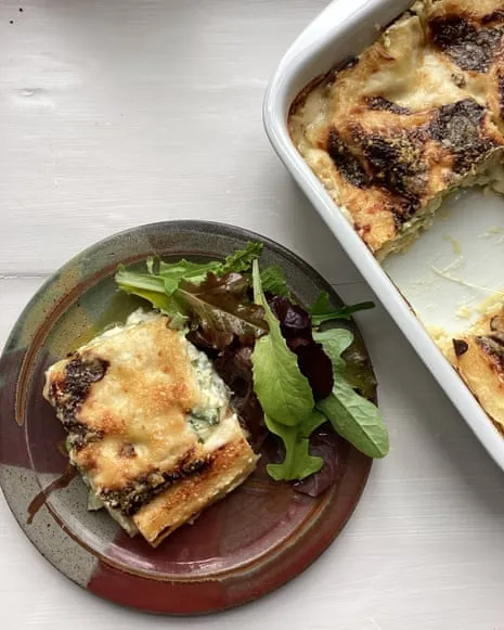 Rachel Roddy's Recipe for Lasagne with Summer Squash and A Trio of Cheeses